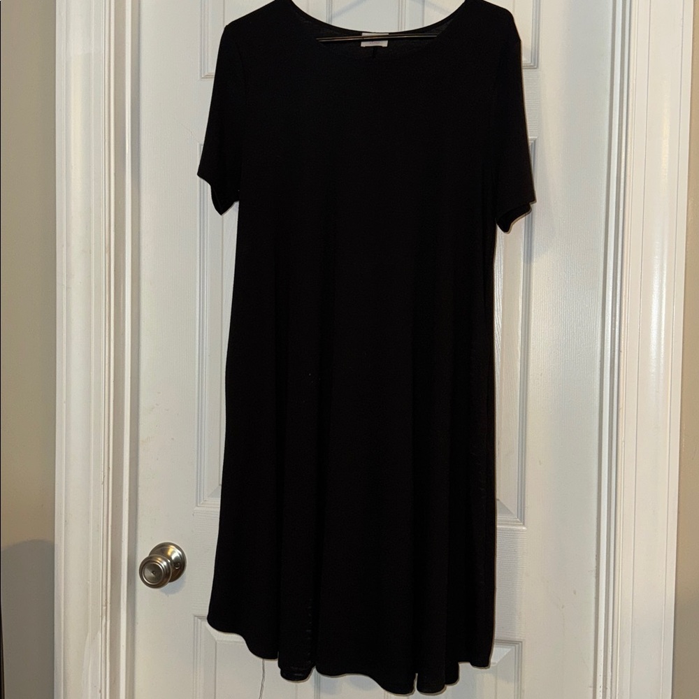 Classic Black Short Sleeve Dress